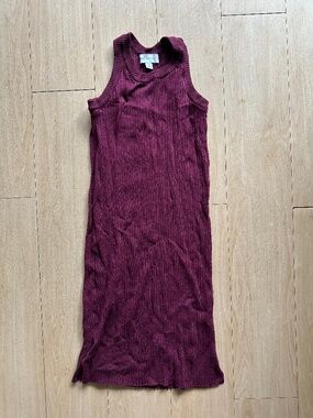 Free Assembly Stretch Dress Maroon Size Medium (7/8)